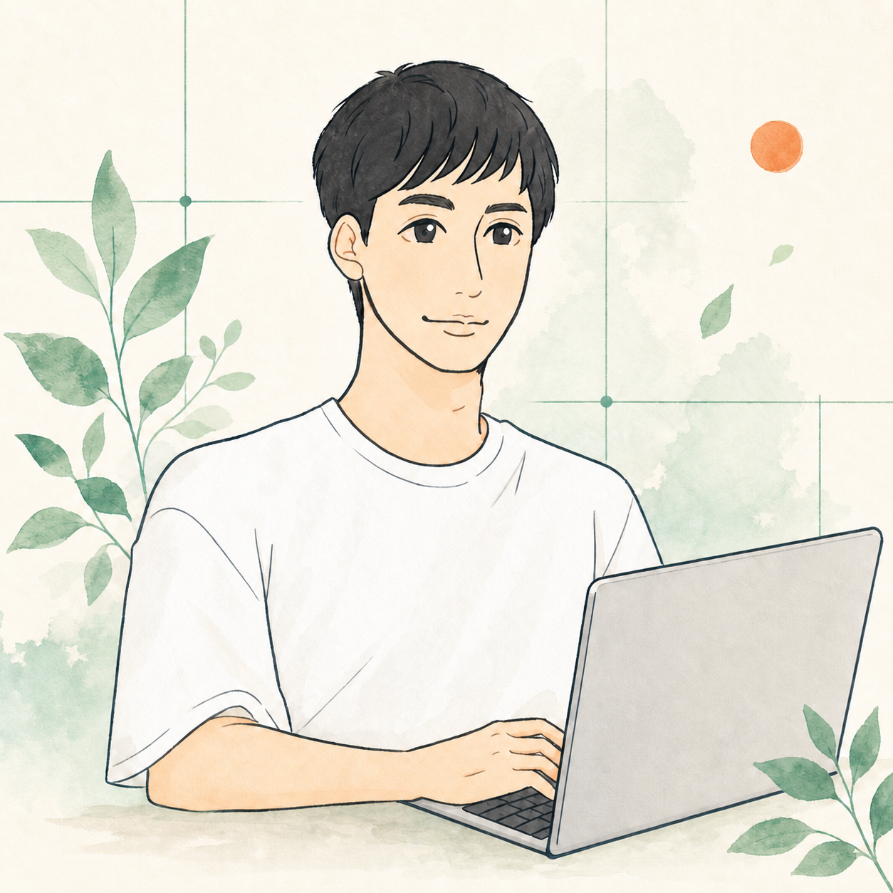 ウェブジマ代表 佐俣慎也のイラスト